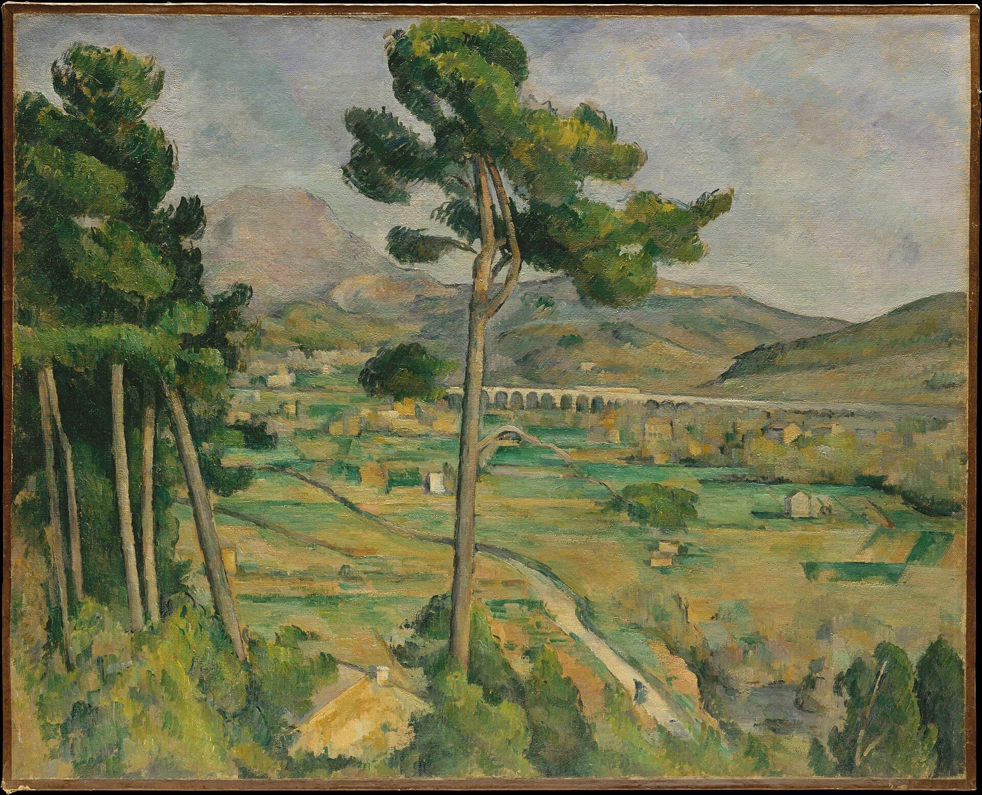 Paul Cezanne, Mont Sainte-Victoire and the Viaduct of the Arc River Valley, 1882